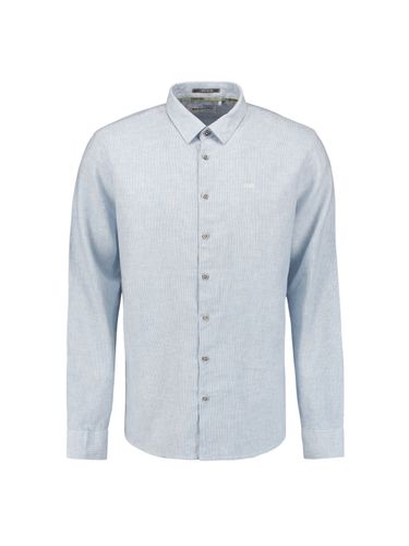 Shirt Verical small stripes With Linen