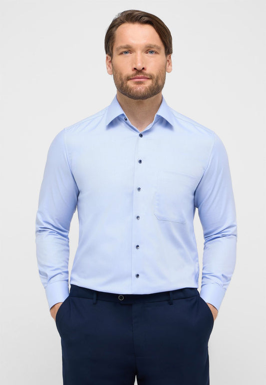 ETERNA Dynamic Cotton Dobbydesign Langarm