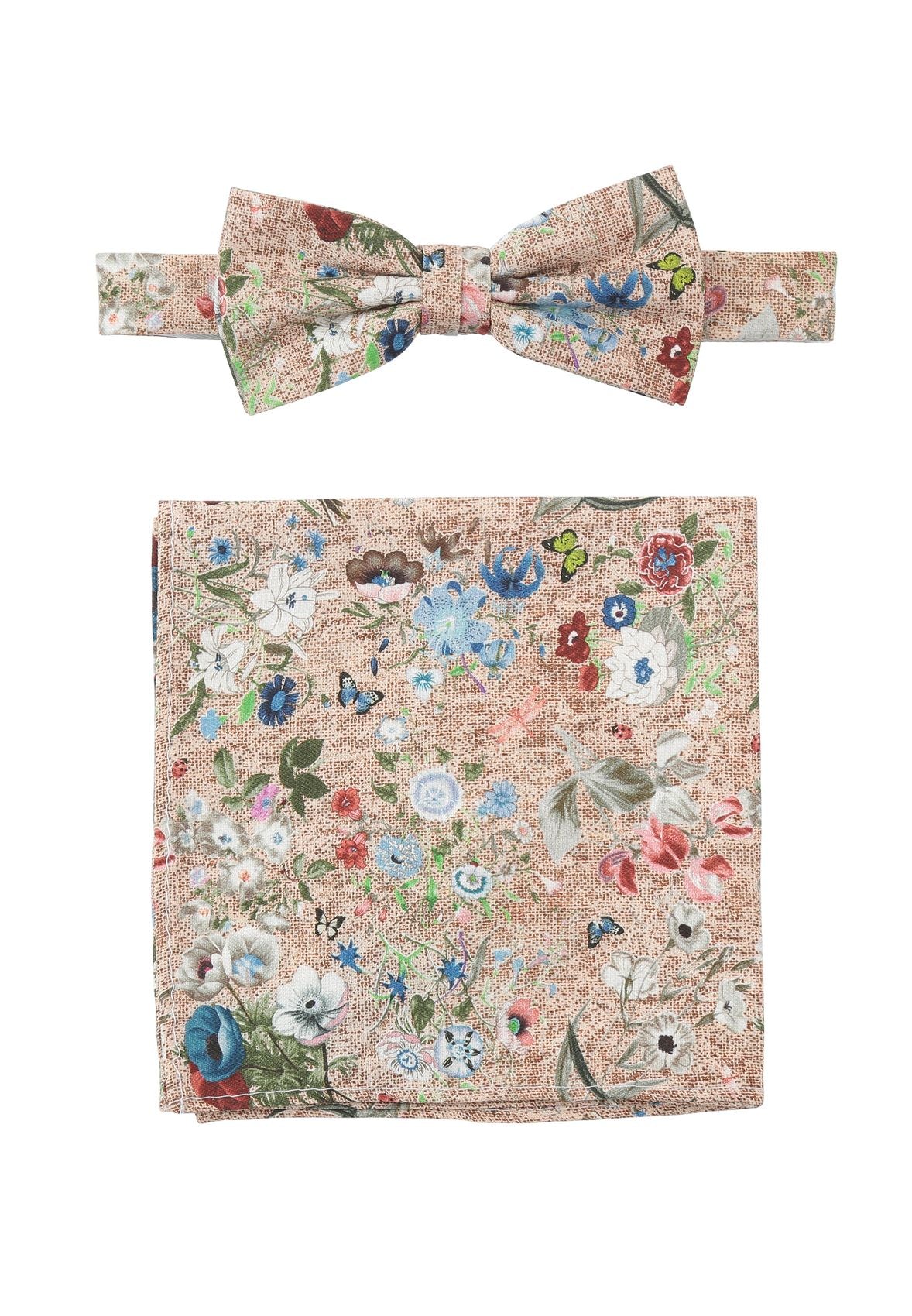 Set Fliege+Tuch flower