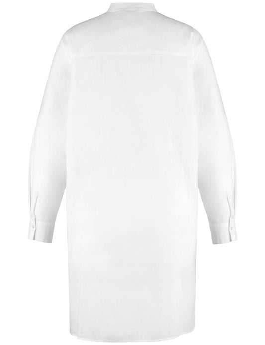 SAMOON Longbluse aus leichtem Baumwoll-Voile