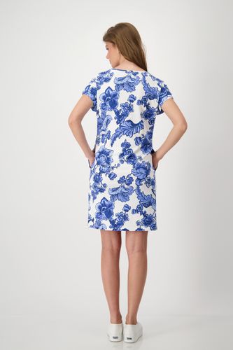 MONARI Kleid, denim blue gemustert
