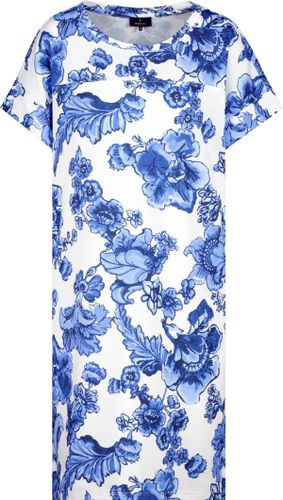 MONARI Kleid, denim blue gemustert