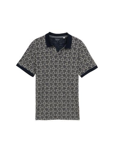 TOM TAILOR Jersey Poloshirt mit Print L