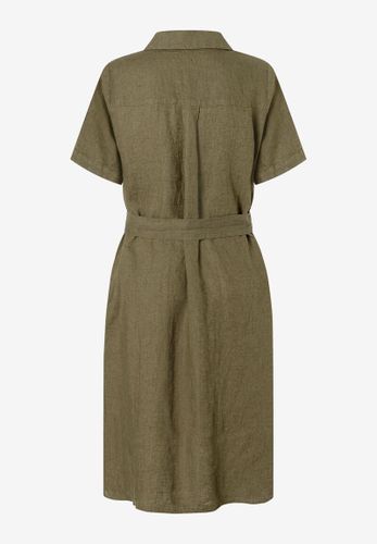 MORE & MORE Leinenkleid tundra olive Sommer-Kollektion