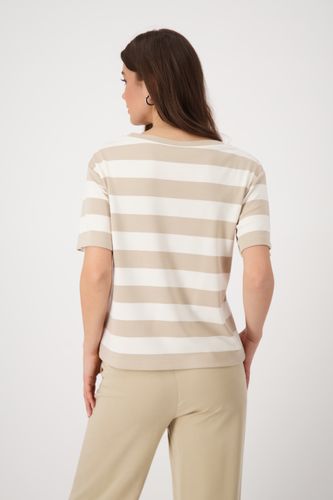 MONARI T-Shirt, camel ringel