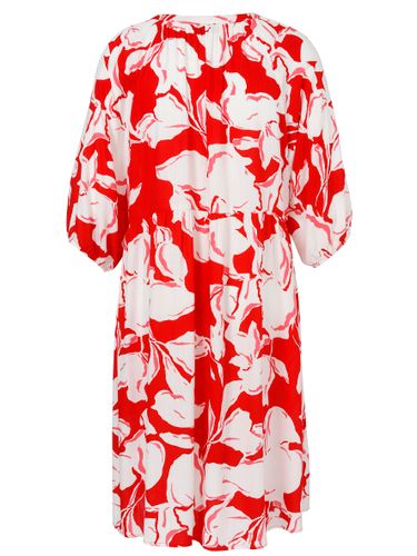 VIA APPIA Kleid V-Ausschnitt 3/4 Arm Druck