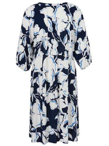 VIA APPIA Kleid V-Ausschnitt 3/4 Arm Druck