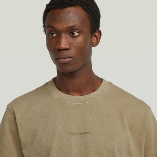 G-STAR Overdyed center chest loose r t