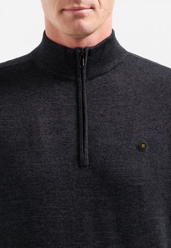NO EXCESS Pullover Half Zip 2 Coloured Melange