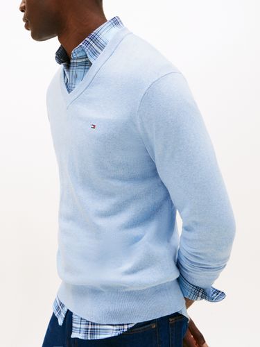 TOMMY HILFIGER PIMA ORG CTN CASHMERE V NECK