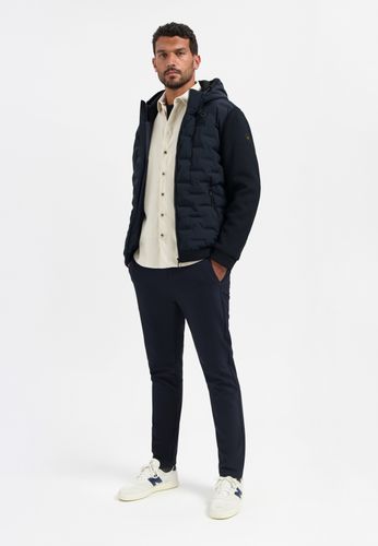 Jacket Short Fit Sealed Hooded Knitted Mix
