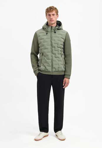 Jacket Short Fit Sealed Hooded Knitted Mix