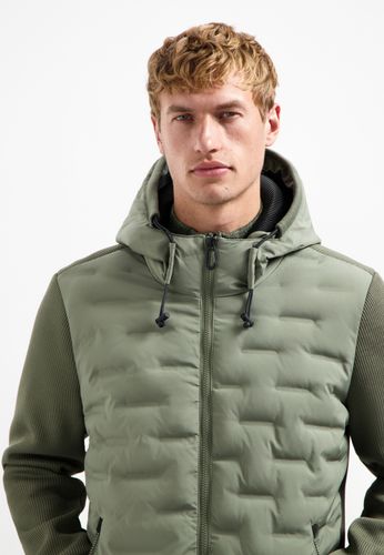 Jacket Short Fit Sealed Hooded Knitted Mix