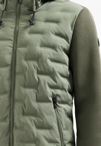 Jacket Short Fit Sealed Hooded Knitted Mix
