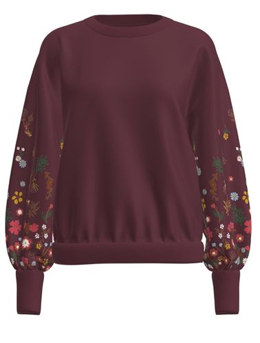 ONLBROOKE L/S O-NECK FLOWER SWT NOOS