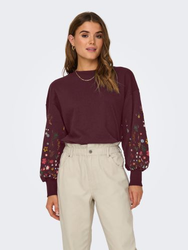 ONLBROOKE L/S O-NECK FLOWER SWT NOOS