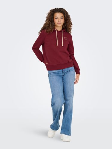 ONLNOLI L/S HEART HOOD SWT NOOS