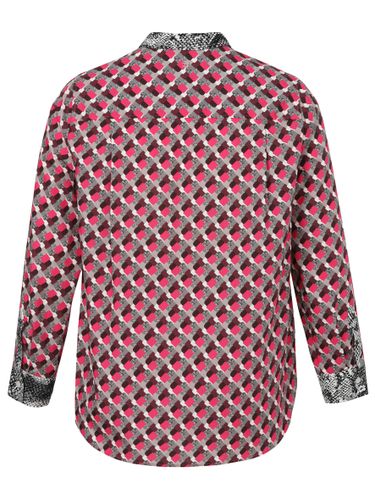 FRAPP Bluse Hemdkragen 1/1 Arm Druck