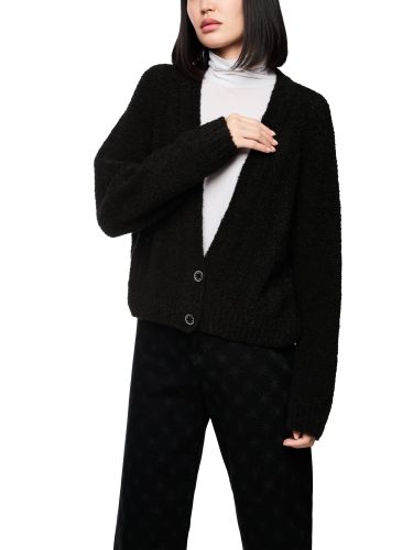 Nahtloser Cardigan – "Knitted in Germany"