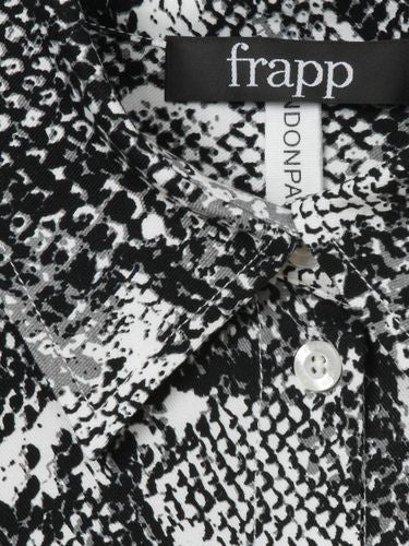 FRAPP Bluse Hemdkragen 1/1 Arm Druck