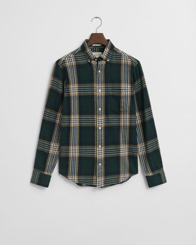 GANT Regular Fit Windblown Flannel Karohemd