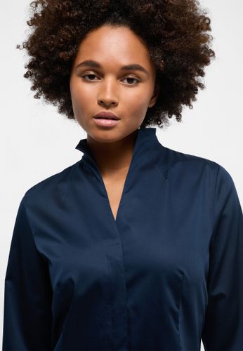 ETERNA Satin Shirt Bluse Satingewebe Langarm