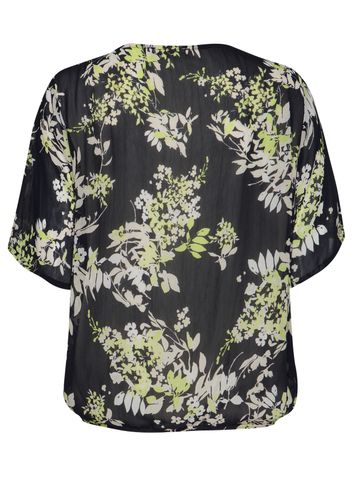 FRANK WALDER Bluse Elba mit Schlitz am Ausschnitt