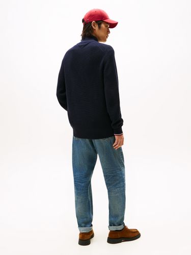 TOMMY HILFIGER RWB RIB ZIP THROUGH