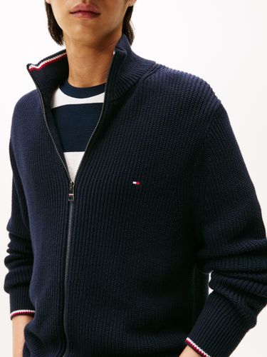 TOMMY HILFIGER RWB RIB ZIP THROUGH
