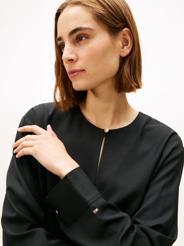 TOMMY HILFIGER SOFT VIS LS RELAXED BLOUSE