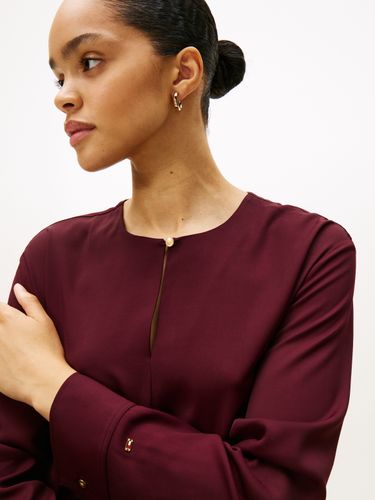 TOMMY HILFIGER SOFT VIS LS RELAXED BLOUSE