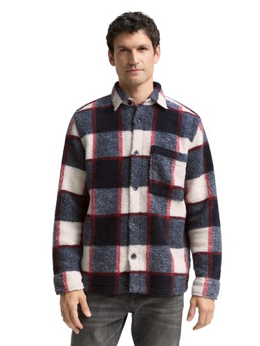 TOM TAILOR Teddy Overshirt mit Karomuster