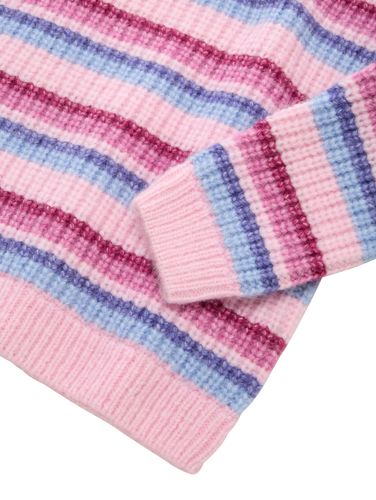 TOM TAILOR Cropped Strickpullover mit Streifenmuster