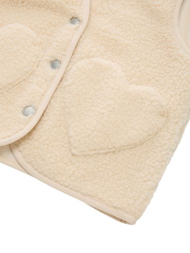 TOM TAILOR Teddy Weste mit Herztaschen und Fleece