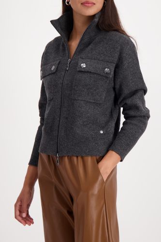 MONARI Strickjacke, anthra melange