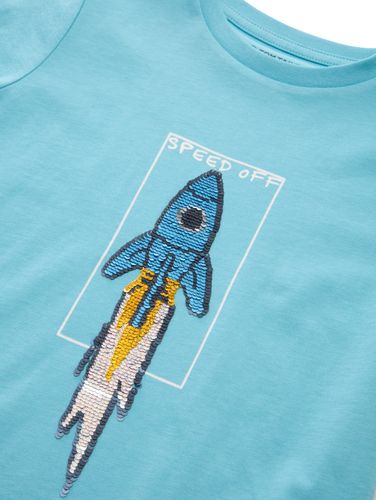 Langarmshirt mit Wendepailletten