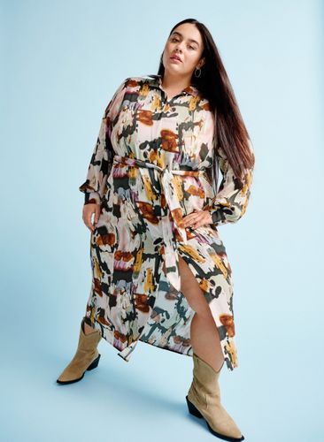 ZIZZI Maxikleid aus Viskose mit Druck