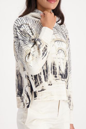 MONARI Pullover, almond gemustert