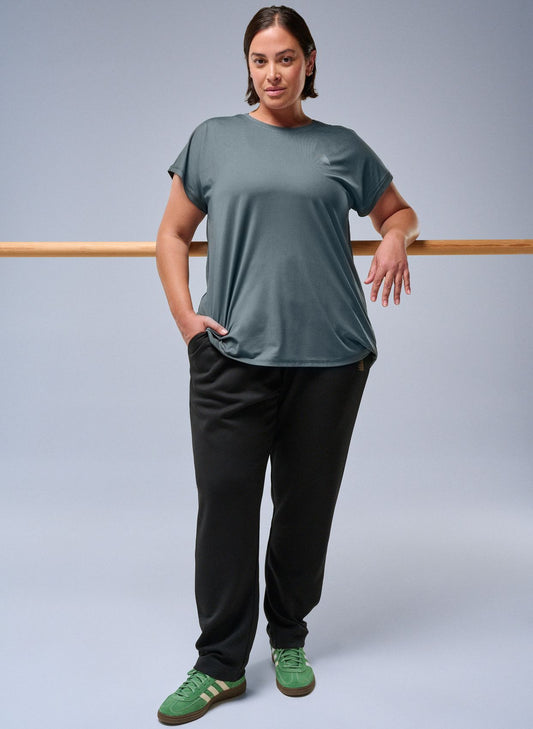 ZIZZI Sweathose mit Taschen und hohem Bund