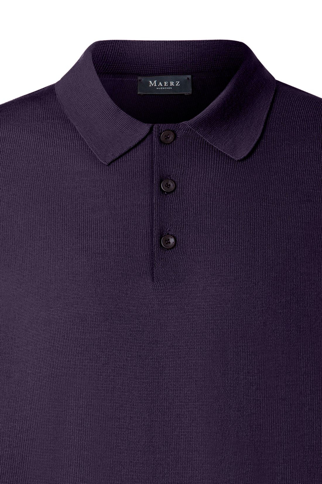 MAERZ Pullover Polokragen Knopf 1/1 Arm