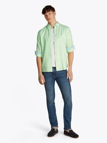 TOMMY HILFIGER LINEN BLEND SOLID RF SHIRT