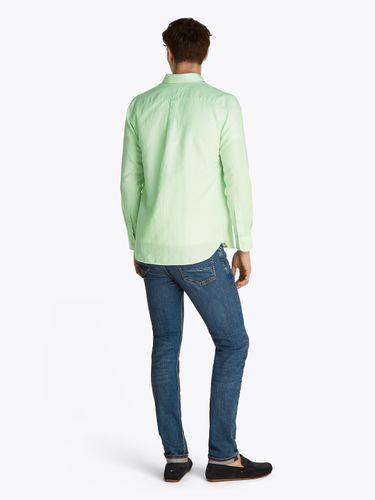 TOMMY HILFIGER LINEN BLEND SOLID RF SHIRT