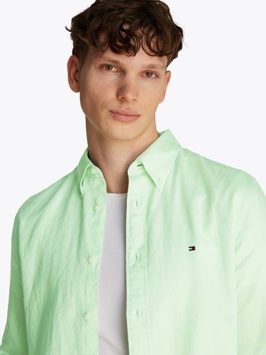 TOMMY HILFIGER LINEN BLEND SOLID RF SHIRT