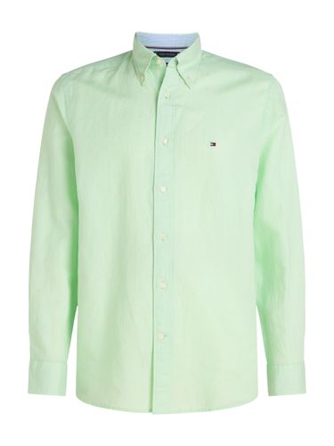 TOMMY HILFIGER LINEN BLEND SOLID RF SHIRT