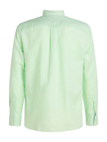 TOMMY HILFIGER LINEN BLEND SOLID RF SHIRT