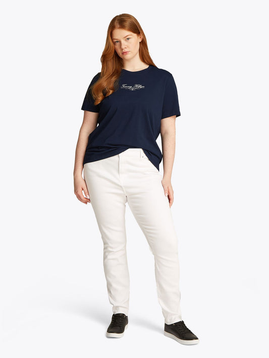 TOMMY HILFIGER CRV REG SCRIPT C-NK TEE SS