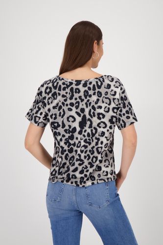 MONARI T-ShirtT-Shirt, greige gemustert