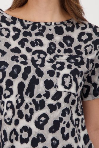 MONARI T-ShirtT-Shirt, greige gemustert