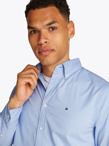 TOMMY HILFIGER FLEX POPLIN MINI PRINT RF SHIRT