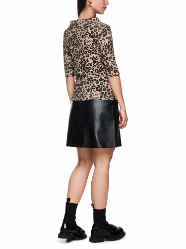 MARC CAIN Trendiges T-Shirt mit Leo-Print